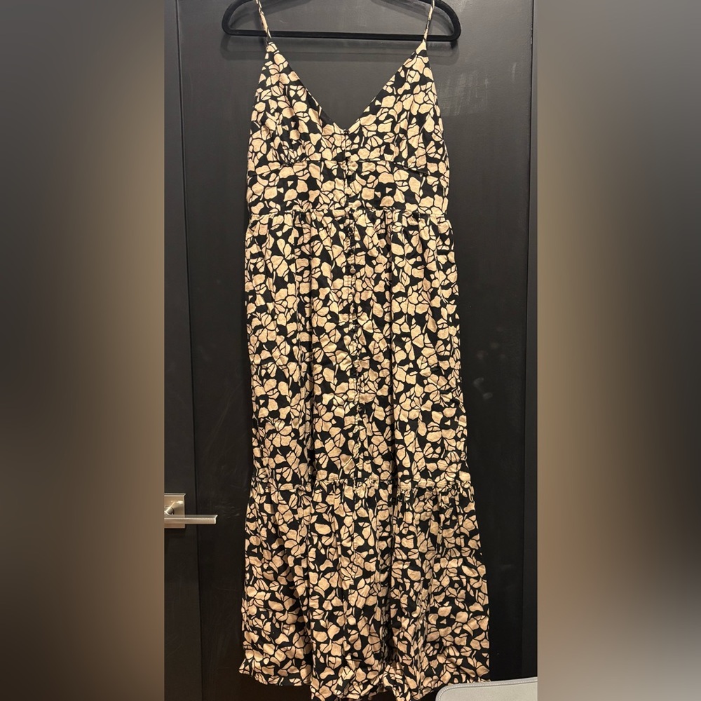 Rachel Zoe linen print dress